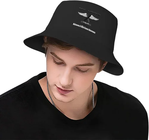 Miniatura 6 de My Hero is Now My Angel Melanoma & Skin Cancer Awareness Bucket Hats Double-Woven for WomenMen Adult Fisherman's Hat Sun Cap Packable Outdoor