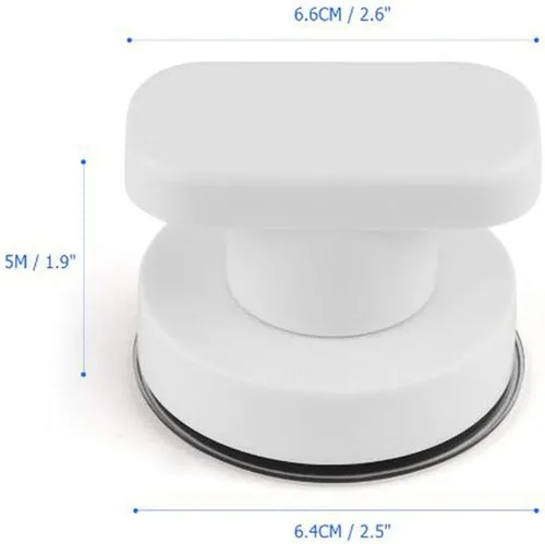 Miniatura 2 de WANLIAN - Potente manija de puerta de espejo de cristal con ventosa, pasamanos de pared con ventosa para refrigerador, cajón de nevera, manija