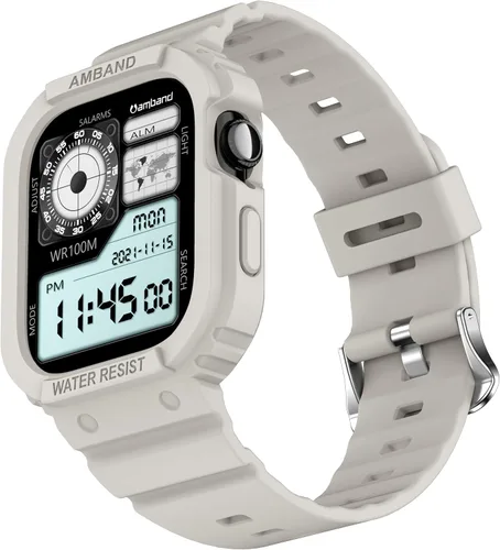 Miniatura 34 de amBand E1 Sport Case Band for Apple Watch Ultra 3/2/1 & SE 3/2/1 & Series 11 10 9 8 7 6 5 4 3 49mm 46mm 45mm 44mm 42mm 41mm 40mm 38mm, Shockproof &