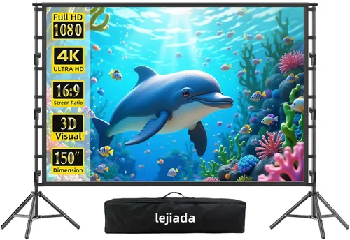 Miniatura 10 de Pantalla de Proyector y Soportes, Pantallas de Proyección Grandes Mejoradas Fáciles de Configurar 102H''*104W'' 16:9 Perfectance para Presentaciones