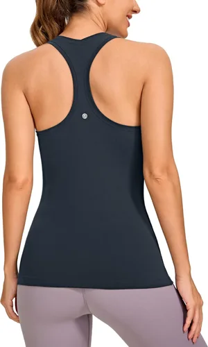 Miniatura 15 de CRZ YOGA - Camisetas sin mangas de entrenamiento para mujer, con espalda cruzada, brasier deportivo, para yoga, gimnasio
