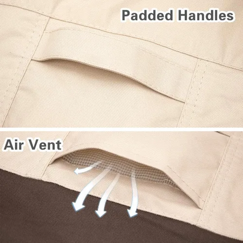 Miniatura 5 de Vailge Funda para Silla de Patio de Alto Respaldo, Fundas para Sillas de Exterior Impermeables, Funda para Silla de Comedor de 600D, Silla de Césped