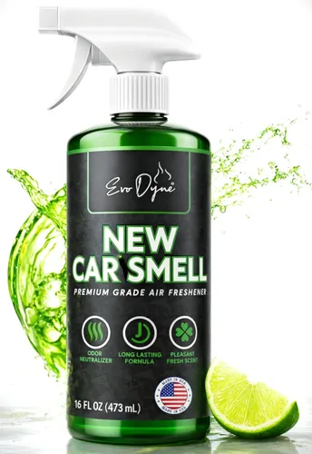Aerosol de olor para coche (16 onzas) – Ambientador de larga duración para automóviles, elimina olores, aroma fresco de coche nuevo como acabado de