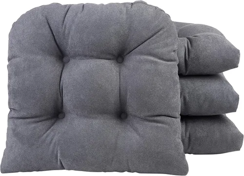 Miniatura 29 de Klear Vu Gripper Overstuffed - Cojines universales antideslizantes para silla de comedor para decoración de cocina o uso de oficina, almohadilla
