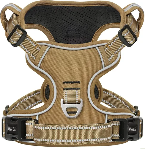 Miniatura 36 de Arnés para perro HEELE para perros grandes sin tirones Chaleco arnés para perro grande con mango acolchado suave reflectante para entrenamiento al