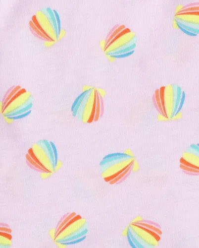 Miniatura 3 de The Children's Place Pantalones cortos de moda para bebés y niñas pequeñas, Tie Dye AzureusRainbow Circles- Paquete de 3, 18-24 meses
