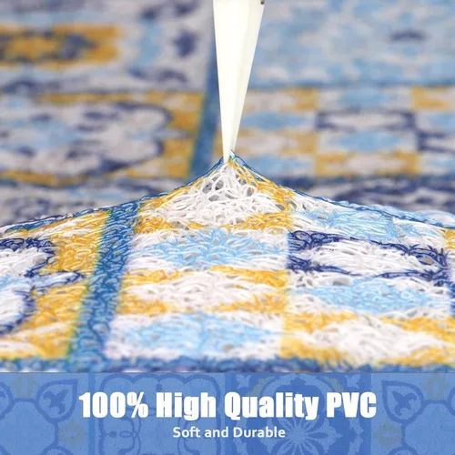 Miniatura 4 de Tapete de ducha antideslizante de 20 x 20 pulgadas, esponja de PVC para masaje, segura, antideslizante, cuadrado, tapete de baño de ducha suave