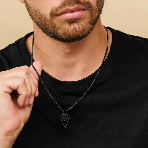 Miniatura 38 de Galis Collar para hombre, collar de cadena de plata de acero inoxidable de alta calidad para hombres, no se deslustra, cadenas para hombres