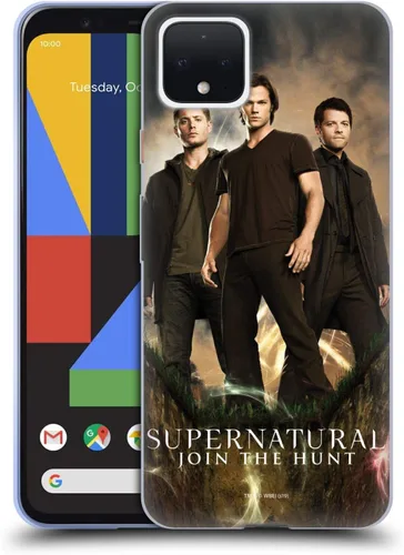 Miniatura 102 de Head Case Designs Supernatural Sam, Dean & Castiel Key Art - Funda de gel con licencia oficial [protección de grado militar] compatible con Google