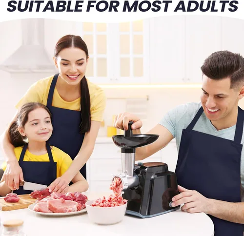 Miniatura 4 de Suhine Paquete de 36 delantales lisos a granel con 2 bolsillos, delantales unisex lavables a máquina, delantales de chef para cocina, restaurante