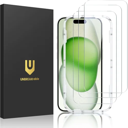 Miniatura 12 de UNBREAKcable Paquete de 3 protectores de pantalla para iPhone 17 Pro Max, vidrio templado doble inastillable [marco de fácil instalación]