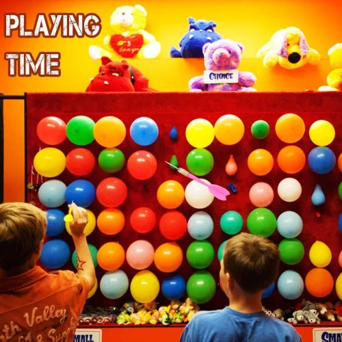 Miniatura 7 de OOTSR El juego de globos de dardos incluye 500 globos y 10 dardos más bomba, emocionante juego al aire libre para adultos, el mejor carnaval, fiesta