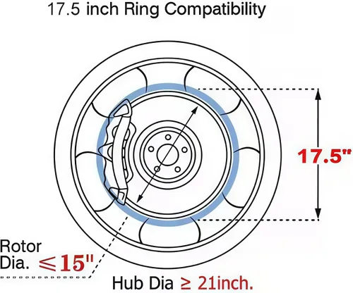 Miniatura 2 de Luces LED de rueda de 17.5 pulgadas, triple fila RGB + blanco + flujo de persecución de color de ensueño, Bluetooth + control remoto