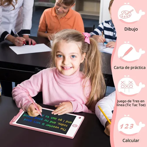 Miniatura 2 de Hockvill Tableta de escritura LCD para niños de 8.8 pulgadas, juguetes para niñas y niños, almohadilla de dibujo para niños de 3, 4, 5, 6, 7 años