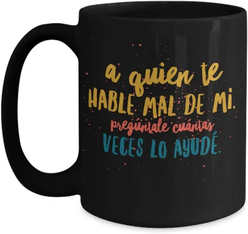 Miniatura 5 de Taza de Cafe Quien Vaso, taza café divertidas, tazas personalizadas, taza de café inspiradoras, taza con mensajes positivos., 11onza