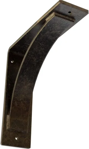 Miniatura 209 de Soporte de acero Morris de 3 pulgadas de ancho x 6 pulgadas de profundidad x 6 pulgadas de alto, latón envejecido