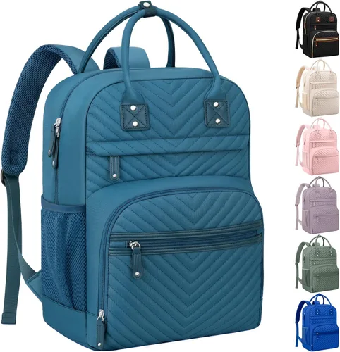 Miniatura 9 de Tenot Mochila de Pañales para Mujeres con Cambiador, Bolsa de Bebé con Bolsillos Aislados, Bolsas de Pañales Multifuncionales para Niña y Niño, Gris