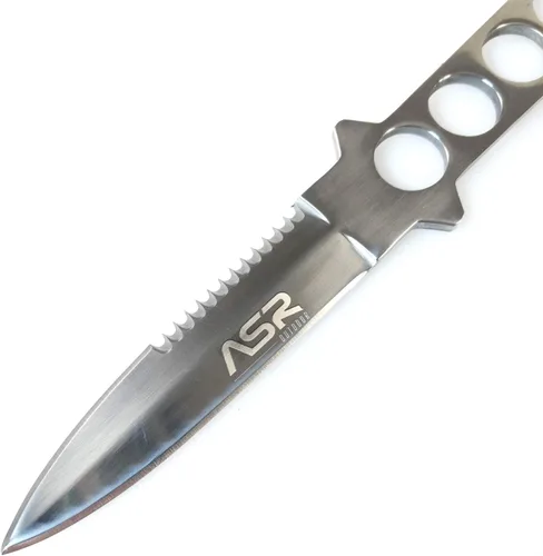 Miniatura 4 de WarTech Cuchillo de supervivencia de buceo de 8.75 pulgadas con funda para correa de pierna