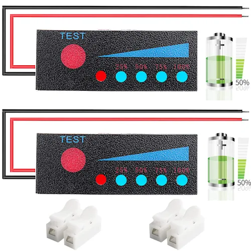 Miniatura 8 de Módulo indicador de capacidad de batería de litio 1S 3.7V 1S 3.7V Tablero indicador de porcentaje de batería de iones de litio Pantalla LED