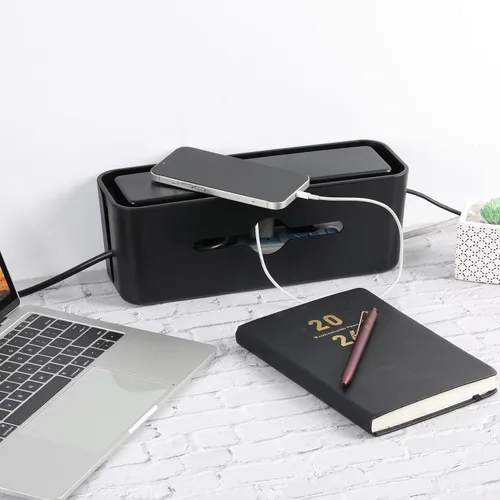 Miniatura 8 de Bates - Caja de gestión de cables, pequeña, caja organizadora de cables, caja organizadora de cables, organizador de caja de cables, caja de gestión