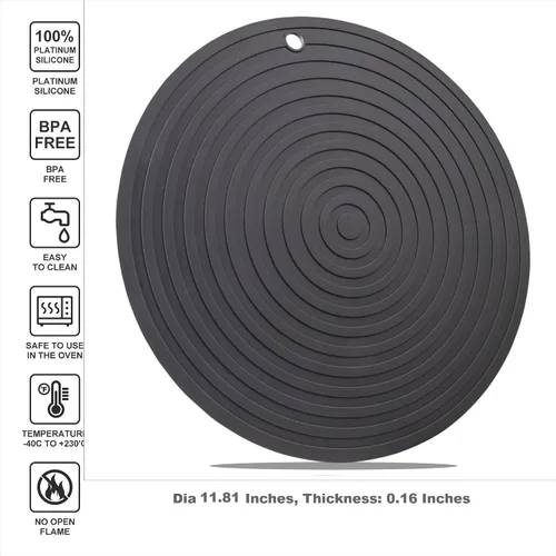 Miniatura 2 de Salvamanteles para platos calientes, salvamanteles de silicona, ollas y sartenes calientes, almohadillas calientes para cocina, tapetes resistentes