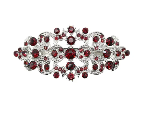 Miniatura 20 de Faship Precioso pasador floral de cristal AB Rhinestone