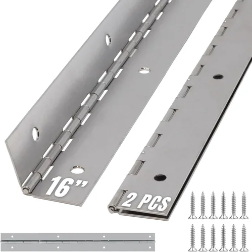 Miniatura 8 de Bisagra de piano resistente plateada de 48 pulgadas plateado