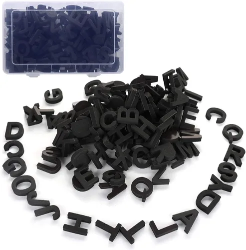 Firlar 124 letras magnéticas, imanes del alfabeto mayúscula ABC para refrigerador, letras del alfabeto de espuma, imanes para refrigerador,