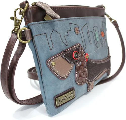 Miniatura 5 de Chala Mini bolso cruzado para teléfono con 2 correas ajustables, Azul