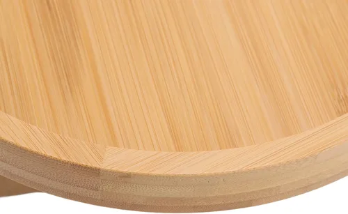 Miniatura 9 de Bandeja de aperitivos para sofá, textura de madera, bandeja para reposabrazos de sofá, mesa de brazo plegable con clip para aperitivos de café y té