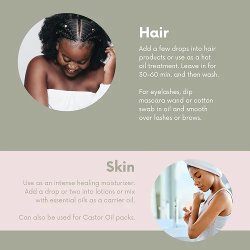 Miniatura 5 de Leven Rose Aceite de semilla de ricino negro jamaicano, aceite de ricino negro jamaicano para el crecimiento del cabello, 100% natural, suero