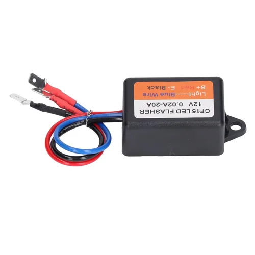 Miniatura 2 de Controlador estroboscópico, controlador estroboscópico de flash 12 V auto módulo intermitente 0.02‑20A LED Módulo de luz de giro 45 75 veces por