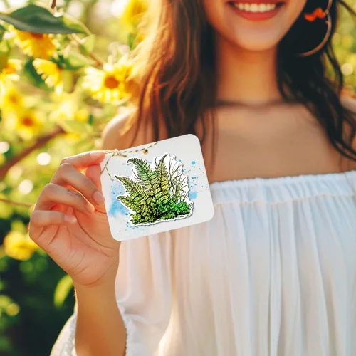Miniatura 4 de GLOBLELAND Sellos transparentes de silicona con hojas de helechos, plantas, sellos transparentes para hacer tarjetas, manualidades, álbumes