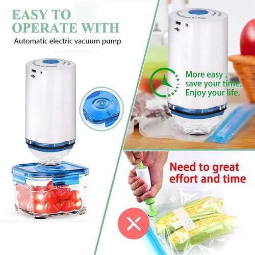 Miniatura 7 de Sous Vide Bolsas reutilizables 27 unidades, bolsa selladora al vacío de alimentos sin BPA, bolsa de almacenamiento de alimentos, bolsas