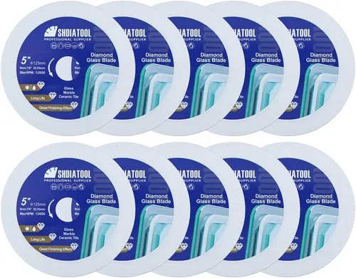 Miniatura 25 de SHDIATOOL Disco de corte de diamante de vidrio de 2 pulgadas, rueda de corte ultradelgada para azulejos de cerámica, porcelana y mármol de 50 mm