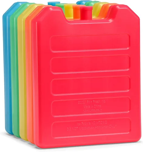 Miniatura 2 de Cool Coolers de Fit + Fresh, paquete de 5 bloques de hielo para los días de la semana, paquetes de hielo compactos reutilizables para loncheras