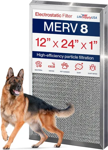 Miniatura 18 de Filtro de aire electrostático 10x20x1, MERV 8, lavable, reutilizable para estufa/aire acondicionado/HVAC, ahorro de energía, fácil de limpiar