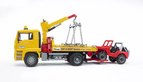 Miniatura 6 de Bruder 02750 Man TGA grúa con vehículo de campo traviesa