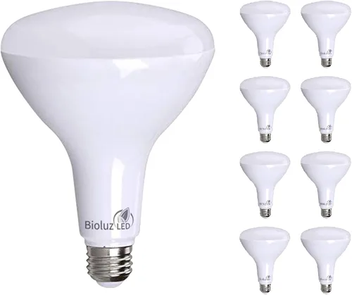 Miniatura 10 de Bioluz Paquete de 4 Bombillas de Luz LED BR40 Más Brillantes - 90 CRI Encendido Instantáneo Blanco Cálido 2700K Bombillas de Luz 16W 1400 Lúmenes