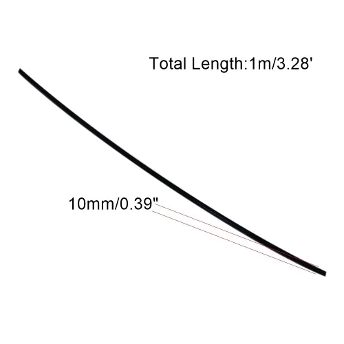 Miniatura 4 de Bettomshin 2 varillas de polioximetileno POM 0.394 in/0.39 "diámetro externo 3.3 ft/3.28 pies de longitud redondo duro palo ingeniería plástico