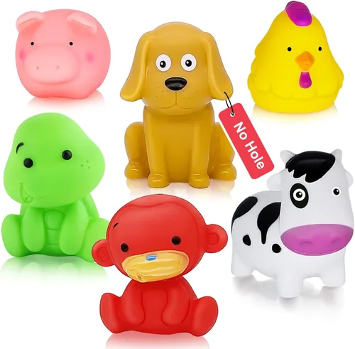 Juguetes de bañera para niños pequeños de 1 a 3 años, sin moho, sin agujeros, juguetes de baño para bebés de 6-12-18-24 meses, juguetes de piscina