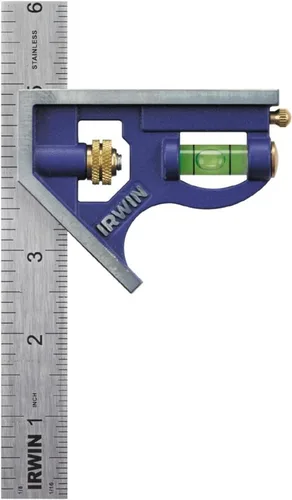 Miniatura 3 de IRWIN Tools (1794468), escuadra combinada de cuerpo metálico de 6 pulgadas