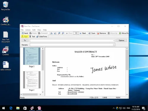 Miniatura 4 de Fax de la máquina de fax sin papel CimFAX B5 de PC/Mobile Fax2email Servidor de fax todo en uno 10 usuarios