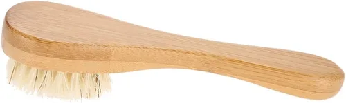Miniatura 8 de Cepillo de limpieza facial, cepillo de limpieza de cara de mango de madera Cepillo manual de exfoliación para cuidado de piel