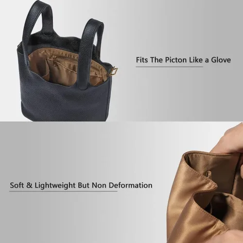 Miniatura 3 de ZTUJO Picotin 18 Organizador Hermes, inserto de bolsa de picotín, organizador de lujo para bolso, suave como la seda, se adapta a picotina 18