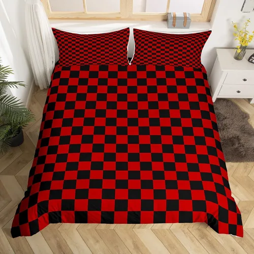 Miniatura 26 de Manfei Juego de ropa de cama de silueta de ciervo, tamaño individual, funda de edredón con patrón de flechas y cuernos con 1 funda de almohada