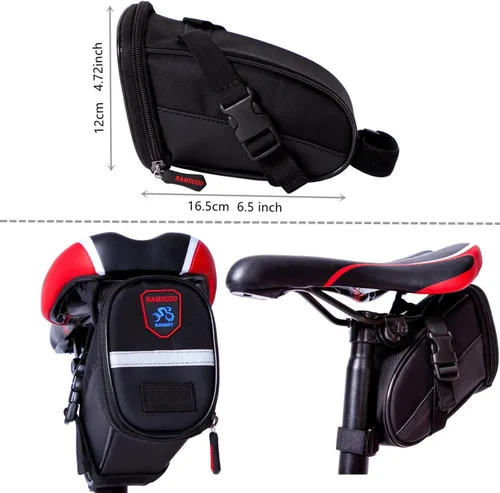 Miniatura 7 de YBEKI Kit de reparación de bicicleta 10 en 1 con palancas de neumáticos 3 en 1, parches sin pegamento, llave de hueso multifuncional y bolsa de Kits