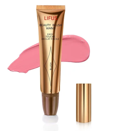 Beauty Wand - Juego de maquillaje para rostro líquido, iluminador de contorno de contorno bronceador con aplicador de cojín, ligero, mezclable,
