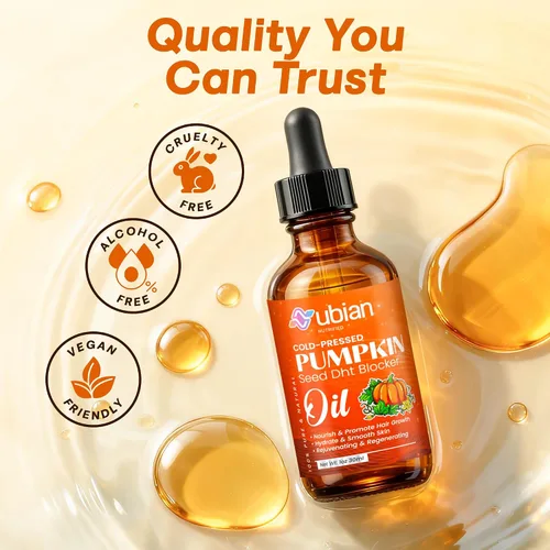 Miniatura 7 de Aceite de semilla de calabaza orgánico - Bloqueador DHT para el crecimiento del cabello de las mujeres - Bloqueador DHT para hombres - Aceite