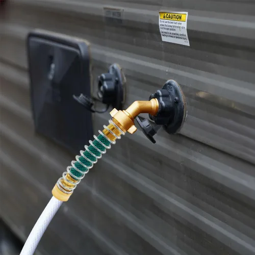 Miniatura 2 de Uenede Kit de adaptador de conector de manguera de jardín giratorio de latón de 3/4 pulgadas de rosca GHT de 5.5 pulgadas de longitud y conector